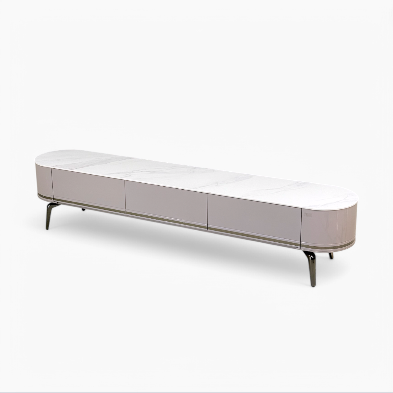 Pearl & Chrome TV Console