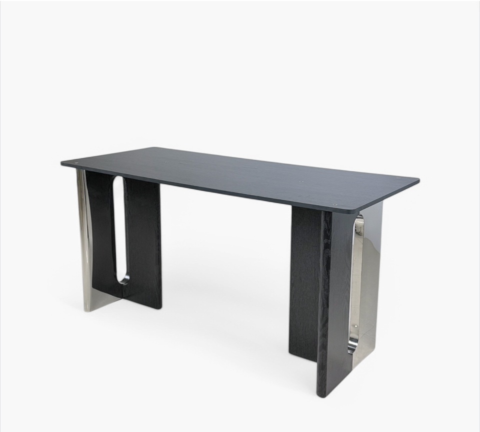 The Monolith Dining Table Base Black