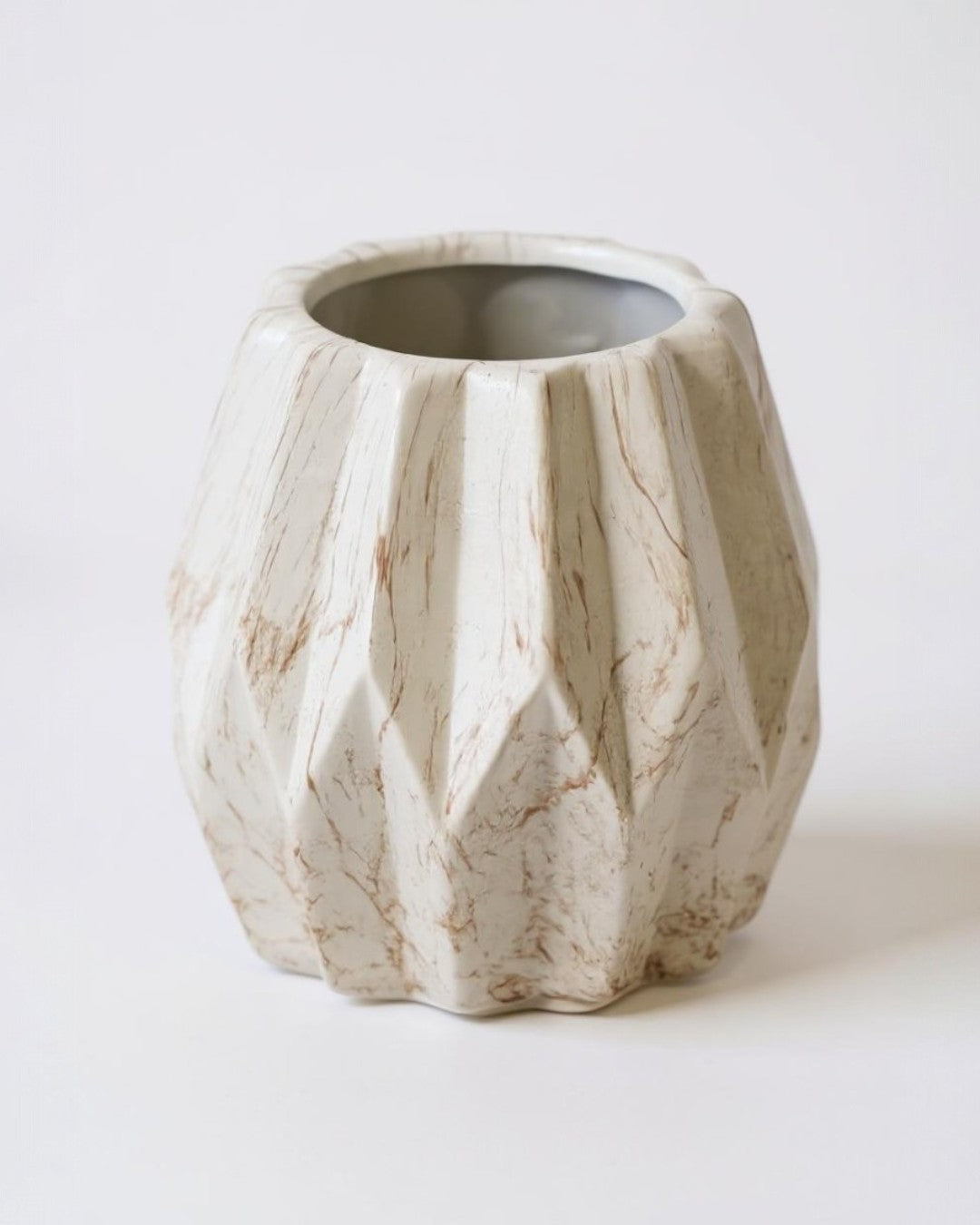 White Origami Vase