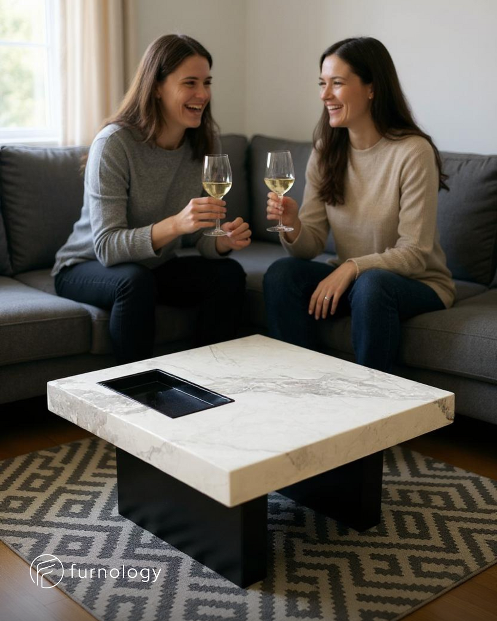 Marquina Coffee Table White
