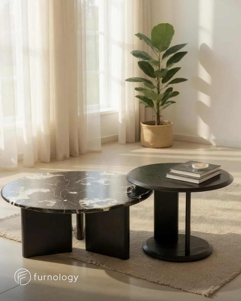 Stone Echo Nested Coffee Table