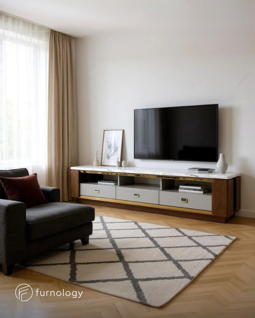Carrara TV Console