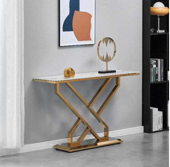 The Crosshatch Console Table