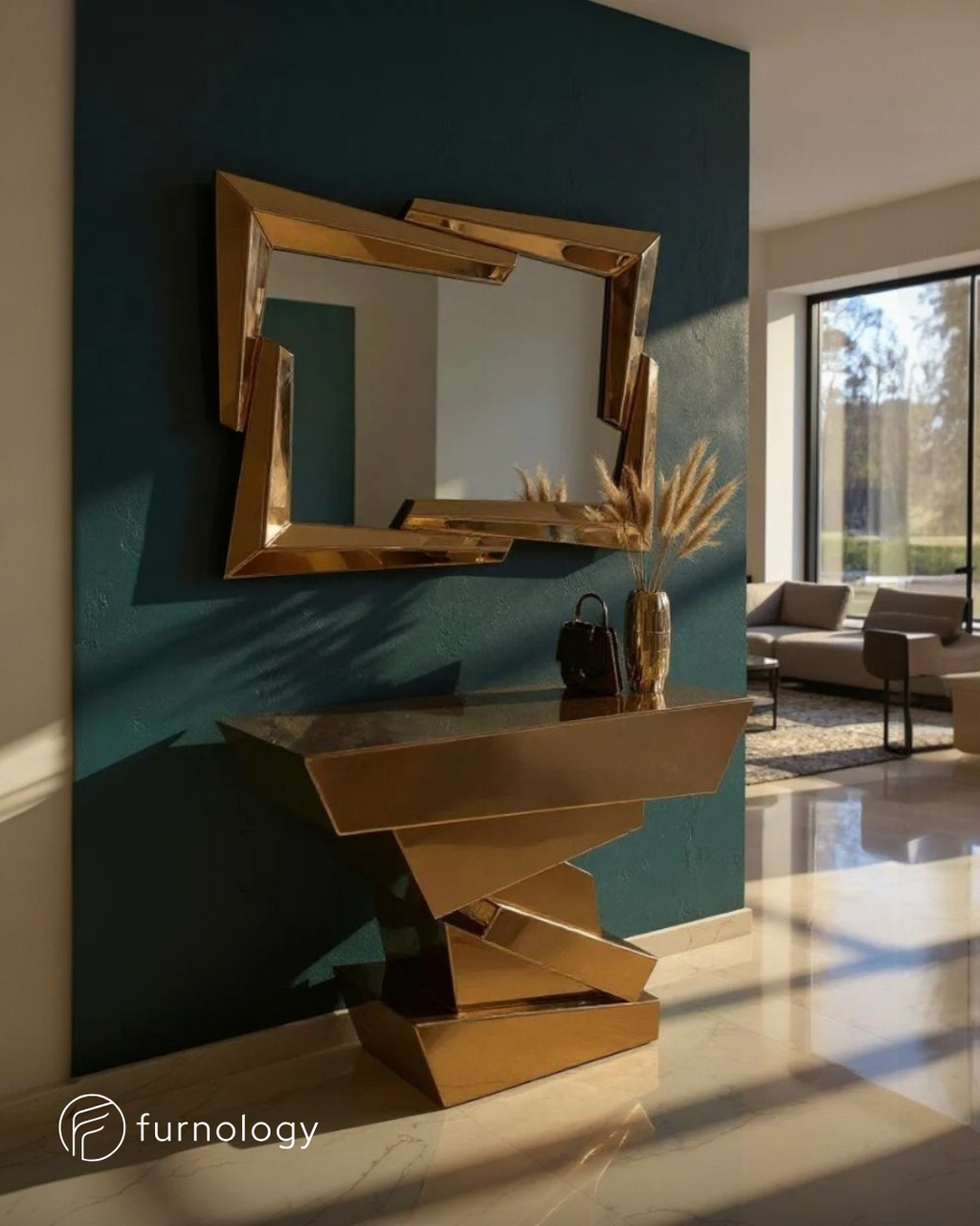 Reflection Console with Mirror