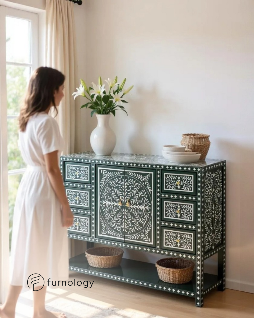 Ivory Grace Sideboard