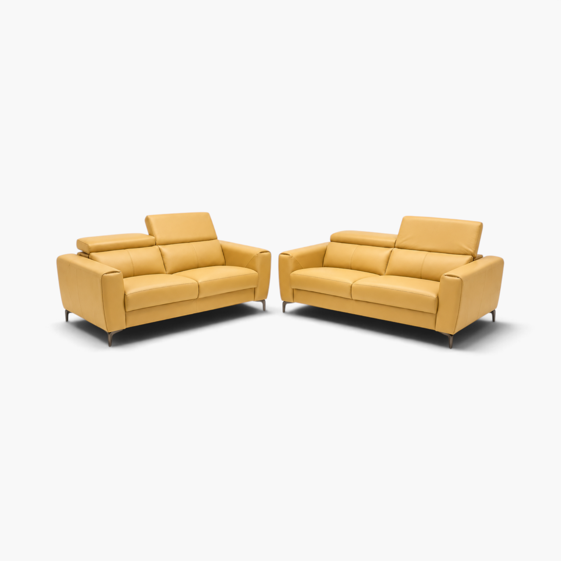 Capri 3+2 Body touch Leather Sofa (Adjustable headrest)