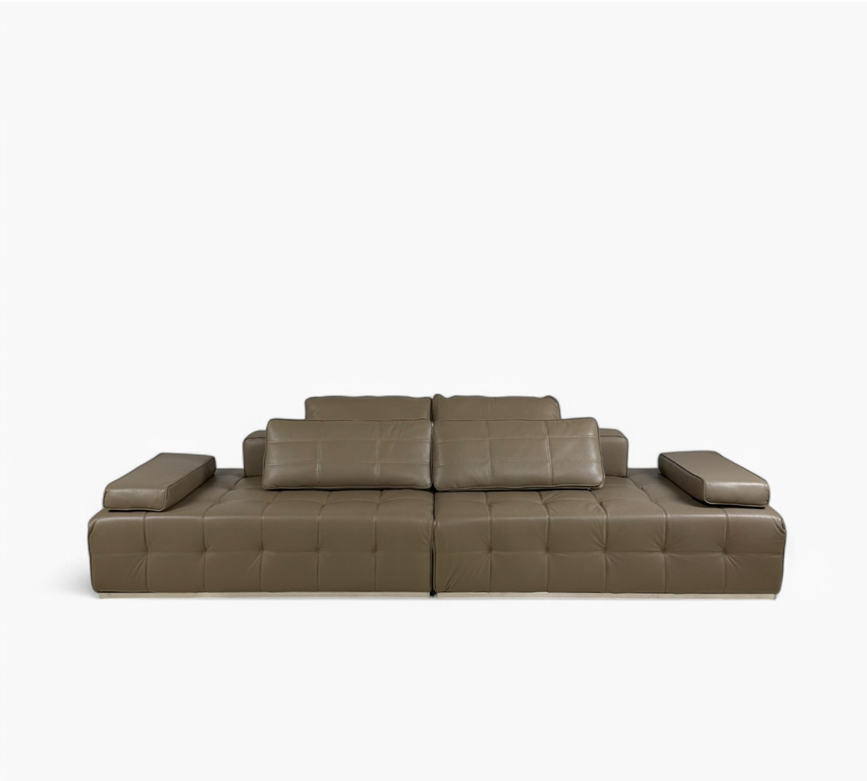 Evangeline Leatherite 4 Seater Sofa