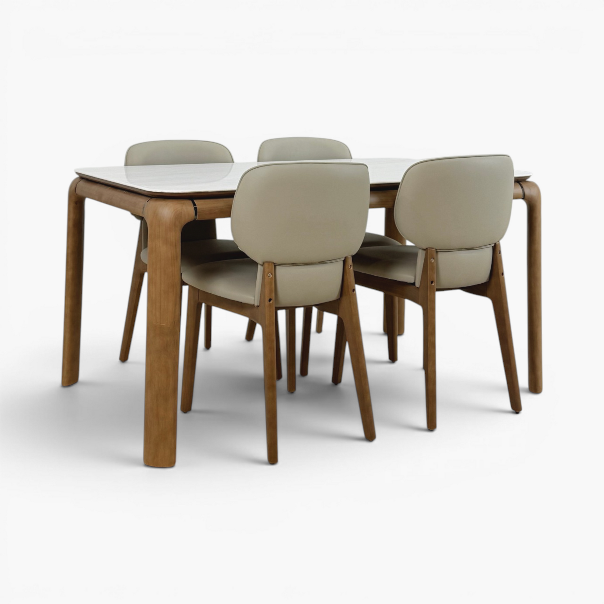 Hewn Dining Table Set - 4 seater