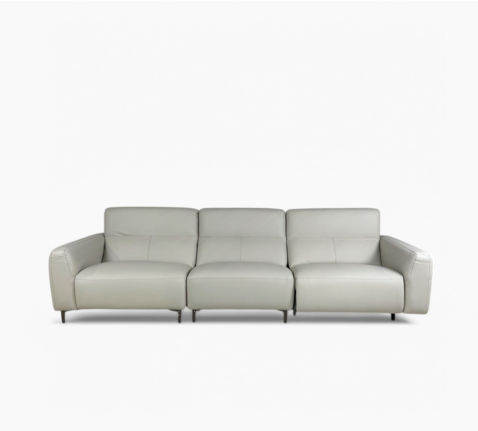Magnolia Leatherite 3 Seater Motorized Recliner