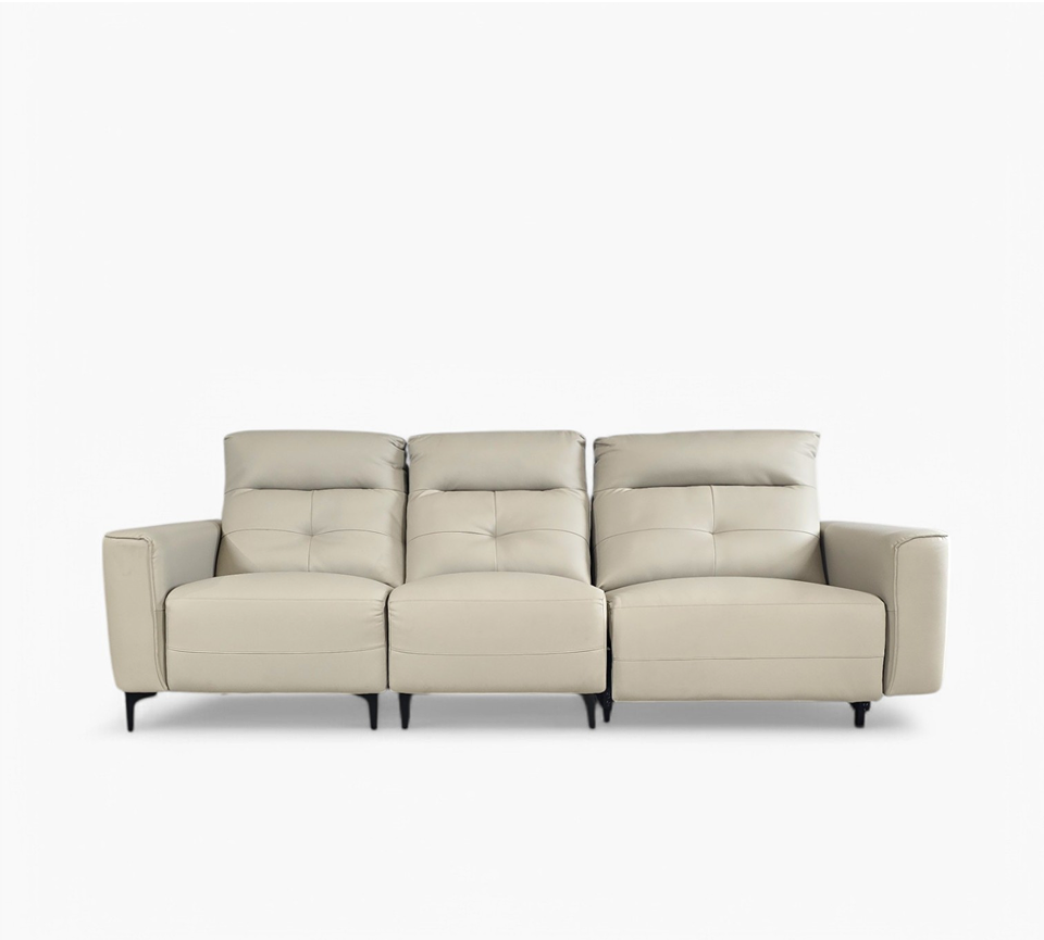 Moonbeam Leatherite 3 Seater Motorized Recliner