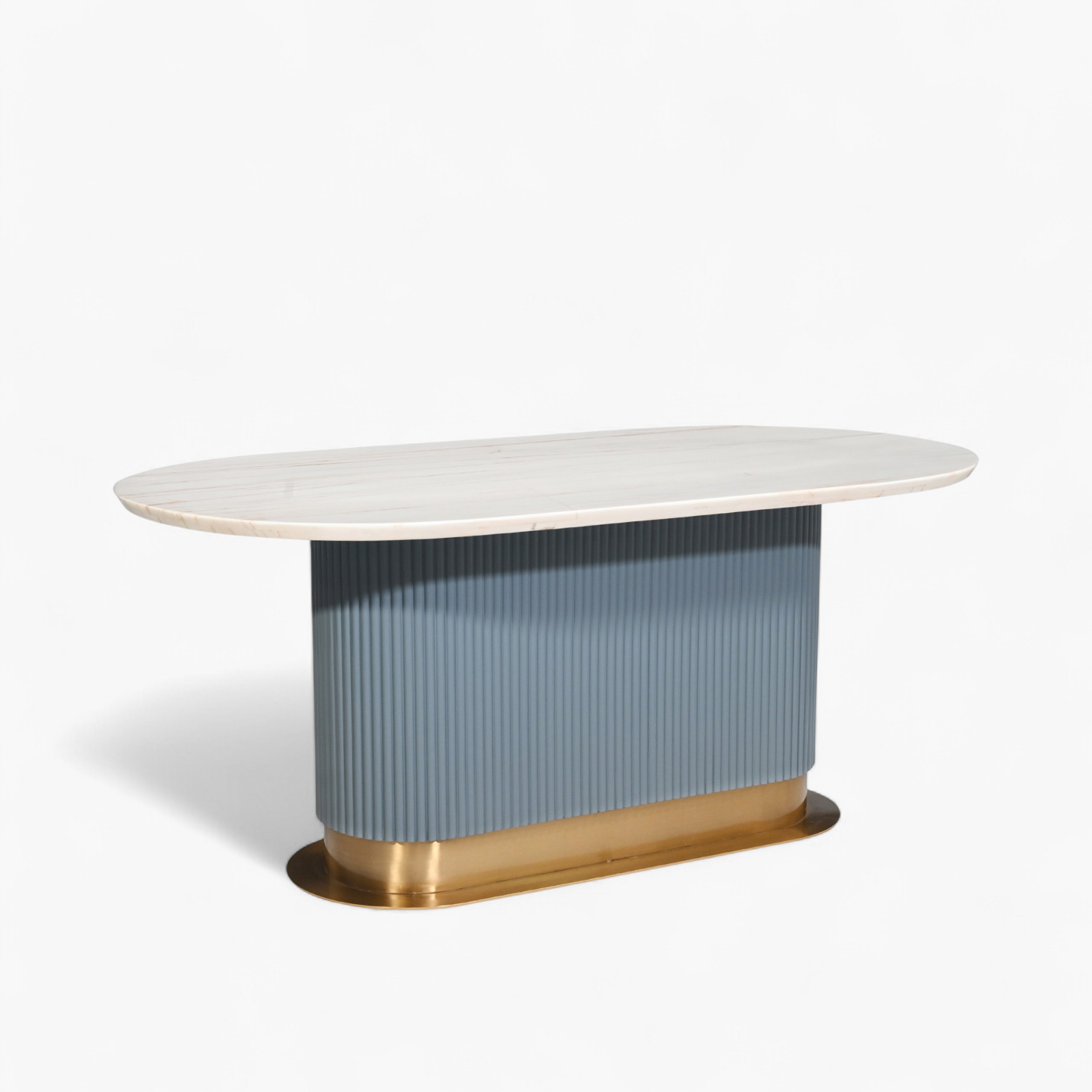 Orbella Steel Blue Dining Table Base
