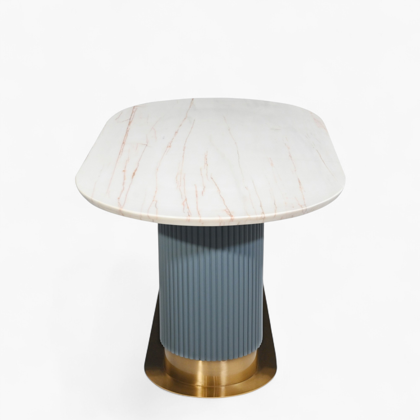 Orbella Steel Blue Dining Table Base
