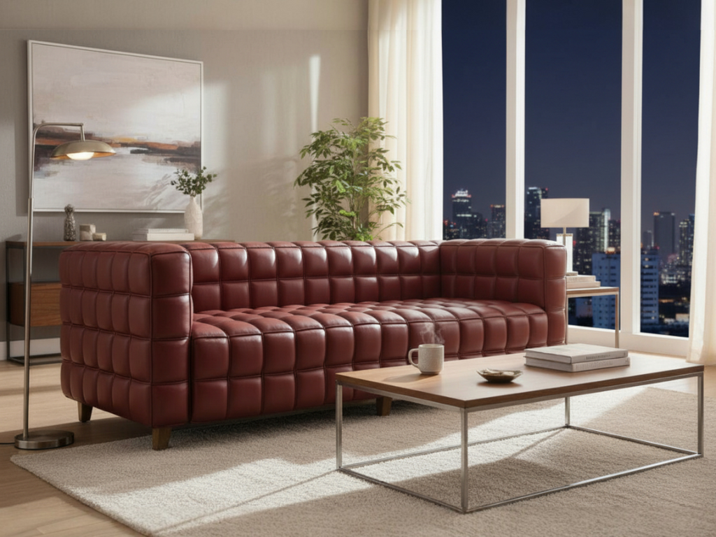 Ruby Silk 3-seater Sofa