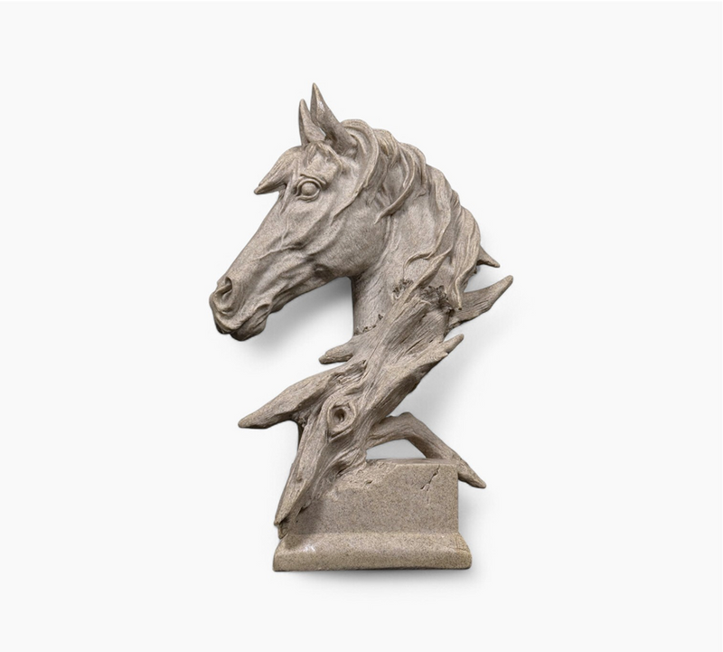 Sandstone Horse Head Sculpture