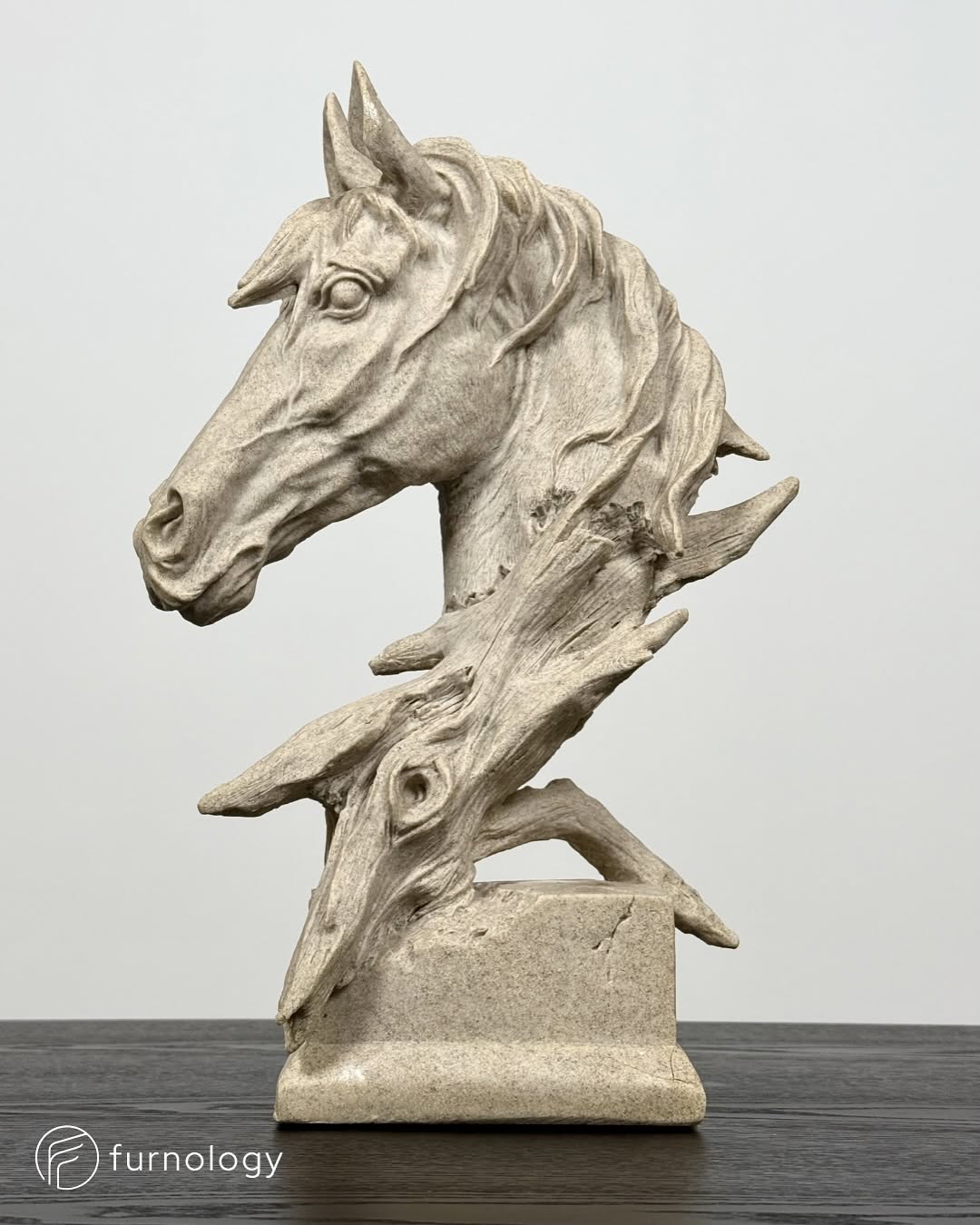Sandstone Horse Head Sculpture