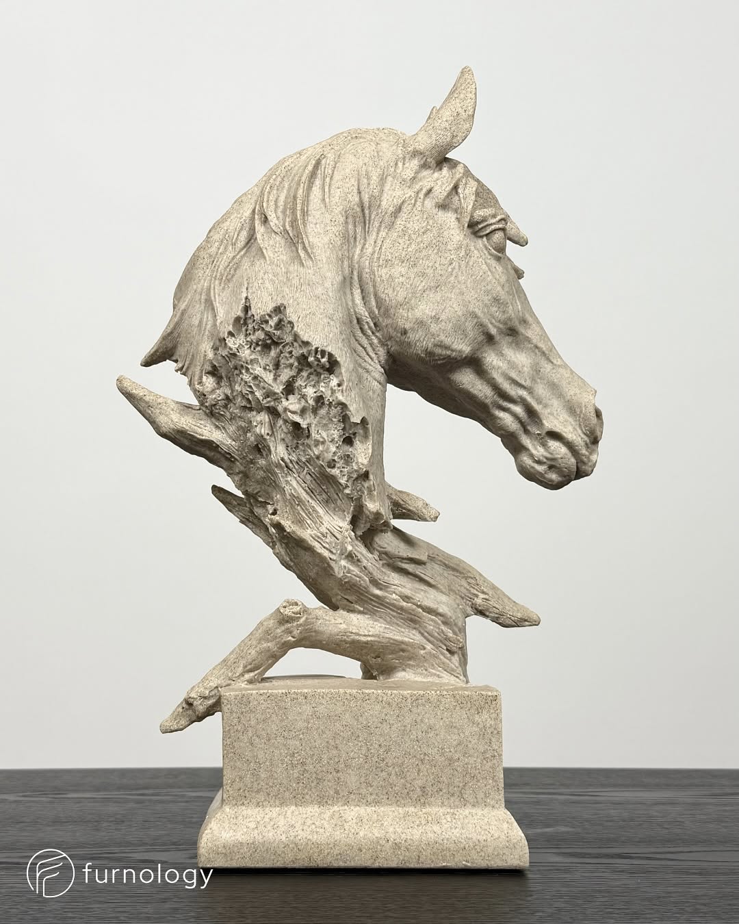 Sandstone Horse Head Sculpture