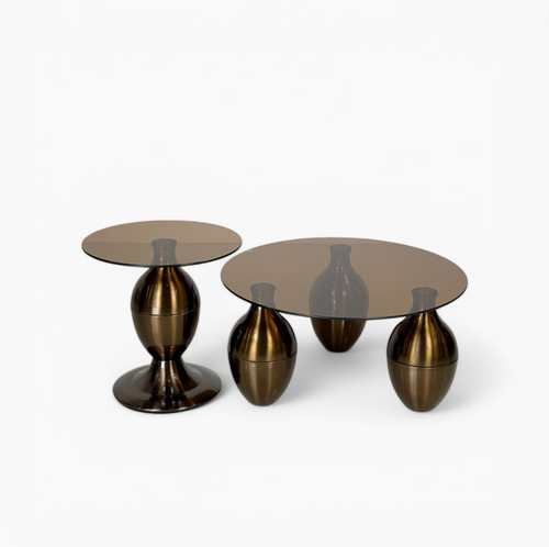 Amber Reflection Nested Coffee Table