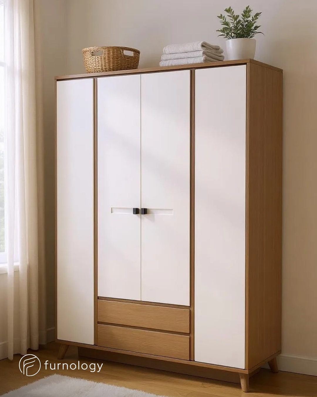 Den 4 Door Wardrobe