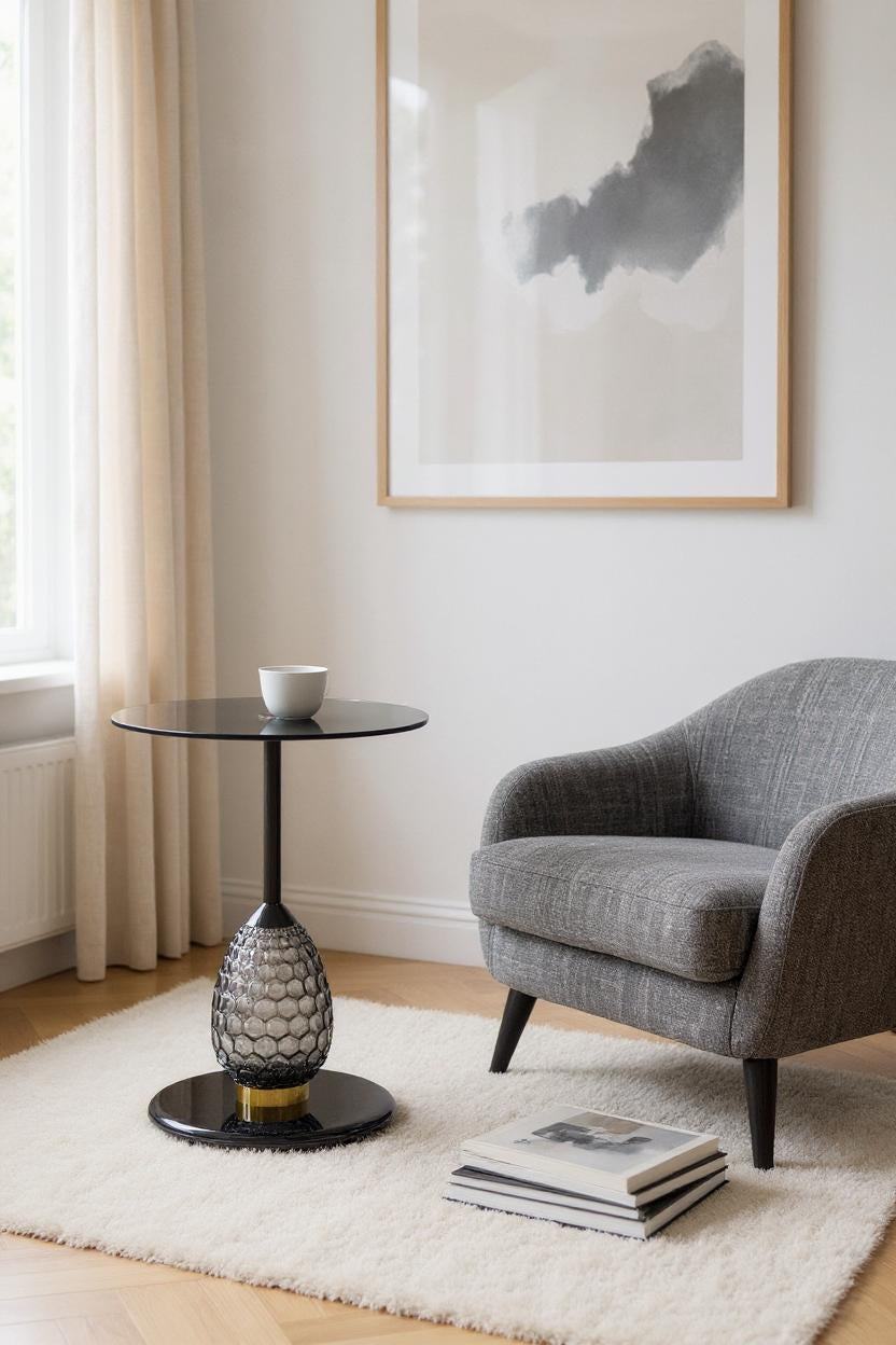 Void Side Table Black
