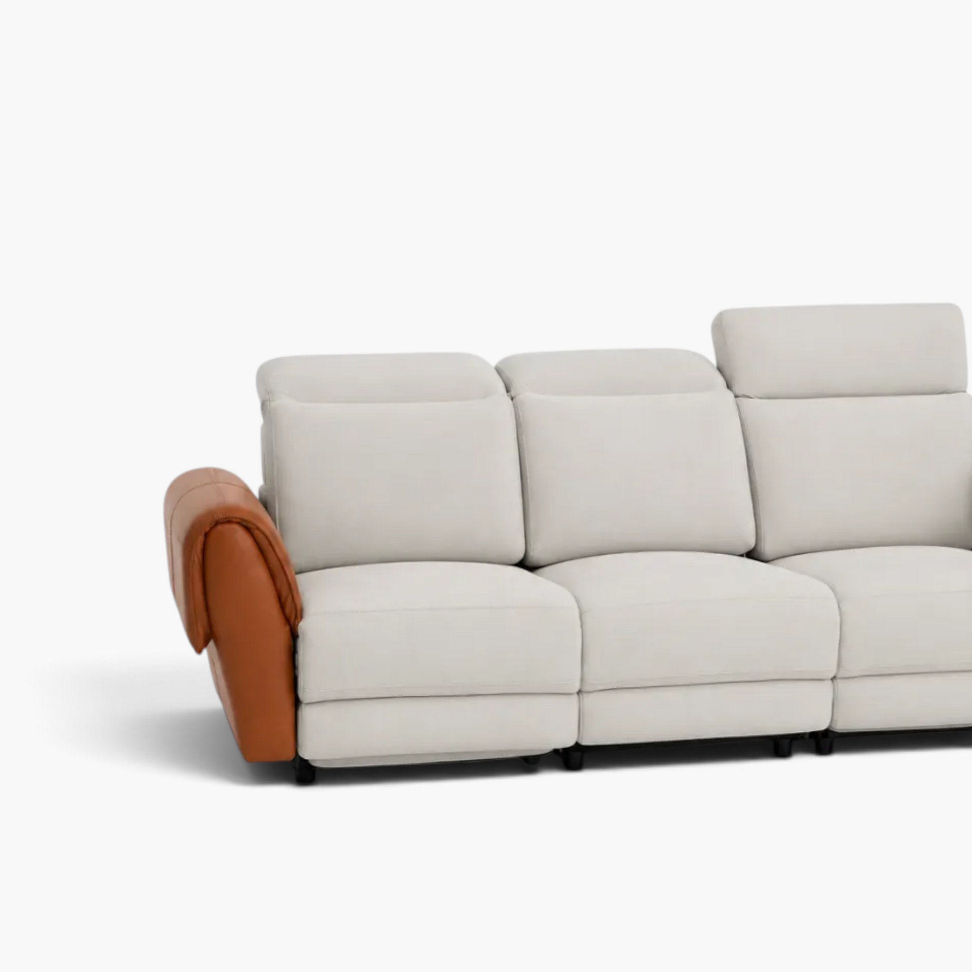 Modo Alto Corner Sofa with Recliner Adjustable Headrest