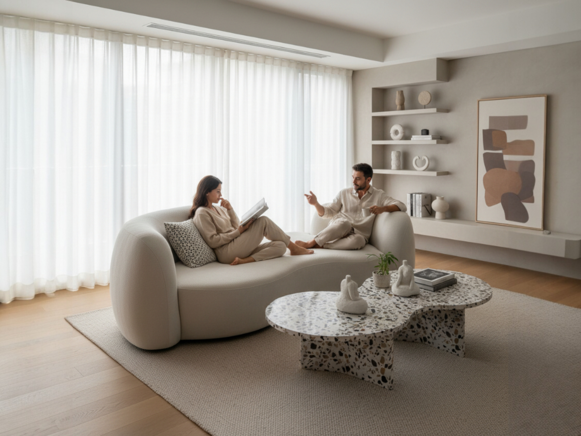 Cloudé Blanc Sofa