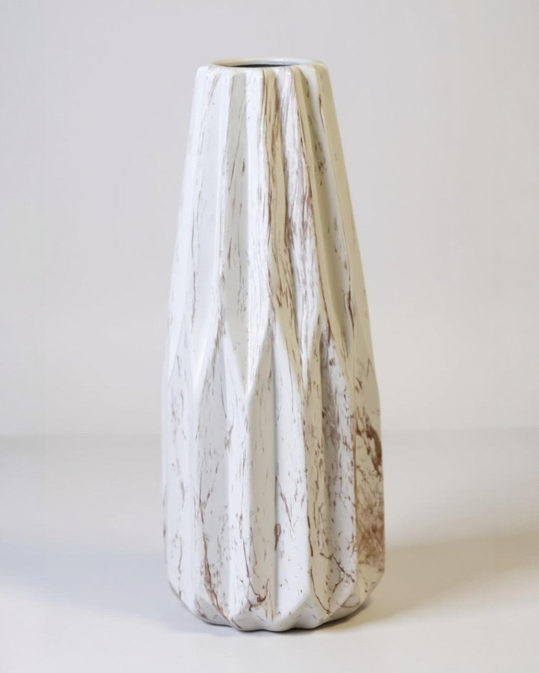 White Origami Vase