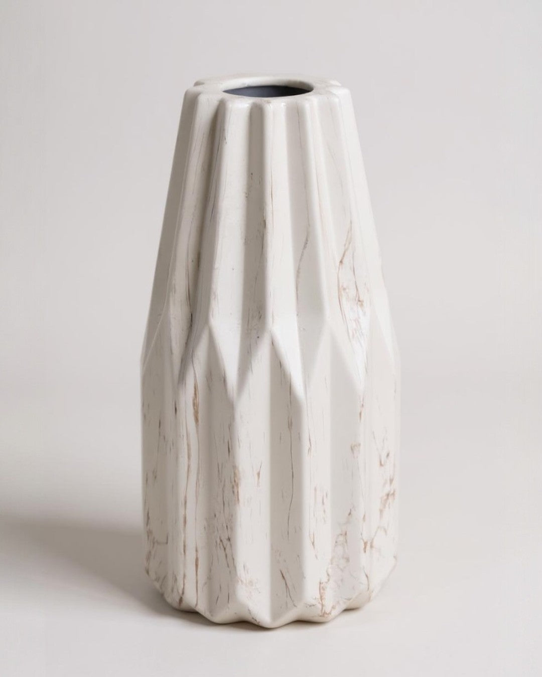 White Origami Vase