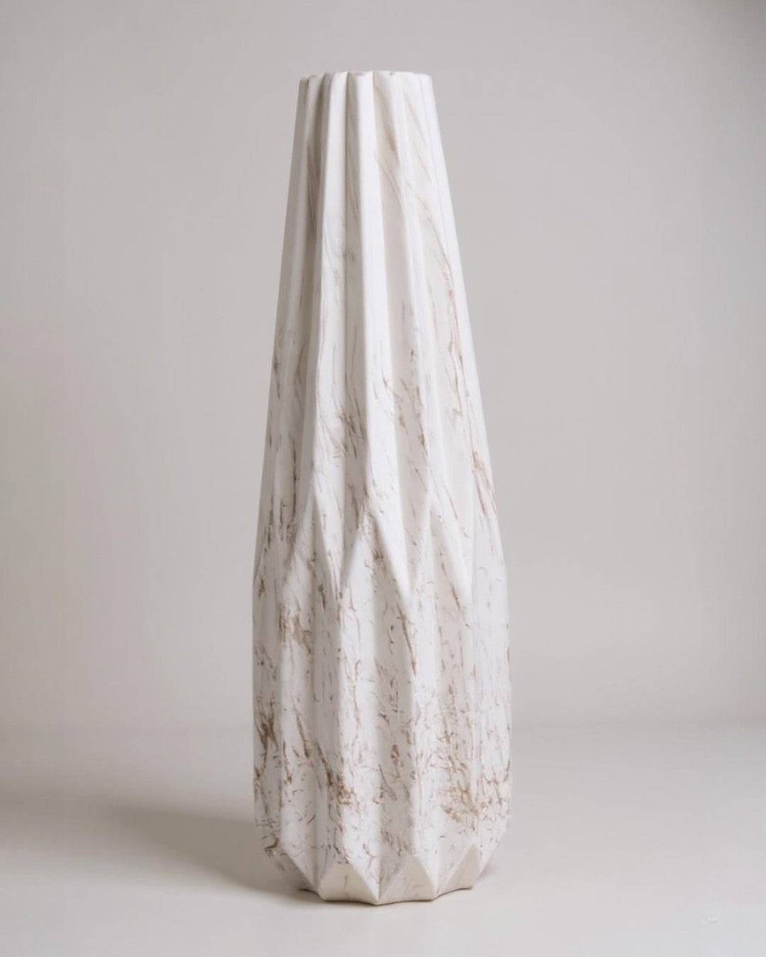 White Origami Vase